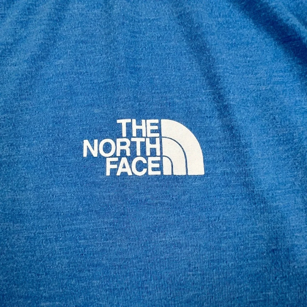 The North Face Mens Bear Logo Graphic T-Shirt Blue Heather AXJW Large